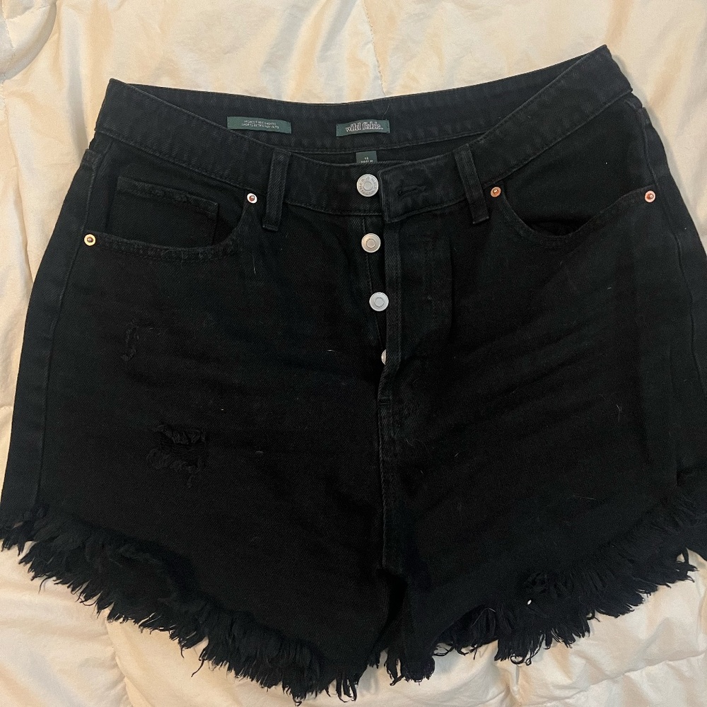 Target Wild Fable Highest Rise Shorts Size 12 Black